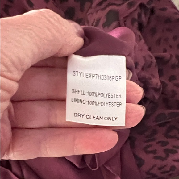 Parker Plum and Black Leopard-Print Mini Dress - Picture 14 of 14